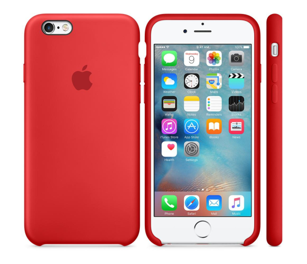 Apple iPhone 6s Silicone Case czerwony - 259192 - zdjęcie 2